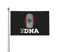 Drapeau Liban, c'est dans MyFlags pour extérieur, 3 x 5 pieds, double face, en polyester robuste, pour la maison, la cour, le festival, la décoration de jardin extérieur, les drapeaux de bienvenue