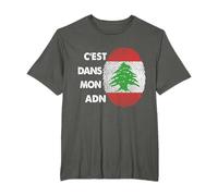 Drapeau Liban Pour libanais Liban C'est Dans Mon ADN T-Shirt
