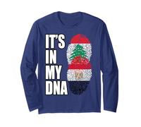 Drapeau libanais et égyptien mélange ADN Patrimoine Manche Longue