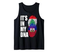 Drapeau libanais et haïtien mélange ADN Patrimoine Débardeur