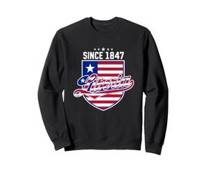 Drapeau Liberia Since 1847 Bouclier Patriotique Liberian Pride Sweatshirt