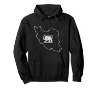 Drapeau Libre Iran Lion et Soleil - Symbole du Patrimoine Perse Sweat à Capuche