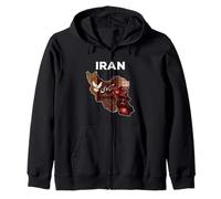 Drapeau Libre Iran Lion et Soleil - Symbole du Patrimoine Perse Sweat à Capuche