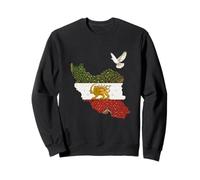 Drapeau Libre Iran Lion et Soleil - Symbole du Patrimoine Perse Sweatshirt