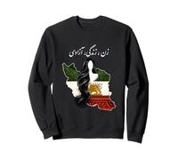 Drapeau Libre Iran Lion et Soleil - Symbole du Patrimoine Perse Sweatshirt