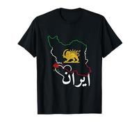 Drapeau Libre Iran Lion et Soleil - Symbole du Patrimoine Perse T-Shirt