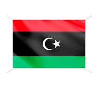 Drapeau Libye officiel - Drapeaux du Monde pour intérieur et extérieur, drapeaux décoratifs et collection, drapeau francais inclus - Taille 144x93 cm
