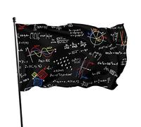 Drapeau linéaire pour enseignement des mathématiques - 9,1 x 1,5 m - Léger - Décoration de jardin - Drapeau de porche en polyester résistant à la décoloration avec œillets en laiton