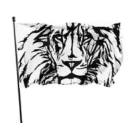 Drapeau Lion Double Face Bannière Couleur Vive Garden Flag Pour L'Extérieur Saisonnière Bar 90X150Cm