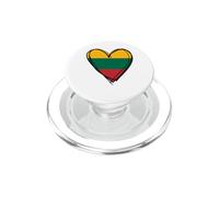 Drapeau lituanien Fier, garçon, Fille, Tante, Papa, Maman, lituanien, Drapeau lituanien, cœur PopSockets PopGrip pour MagSafe