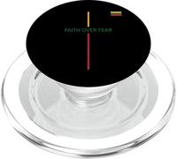 Drapeau lituanien lituanien « Faith Over Fear » PopSockets PopGrip pour MagSafe