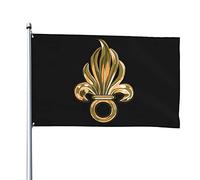 Drapeau Logo De La Légion Étrangère Française Résistants Aux Intempéries Drapeau De Jardin Bienvenue Couleurs Vives Pour Événements Anniversaire Fête 90X150cm