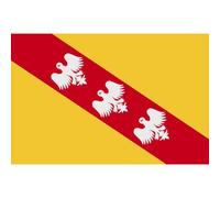 Drapeau Lorraine - 10x6.5cm - Sticker/Autocollant