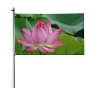 Drapeau Lotus, drapeaux de bannière pour la décoration extérieure de la maison, bannières décoratives personnalisées 152x90 cm