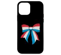 Drapeau Luxembourgeois Fierté Luxembourgeoise Fille Coquette Nœud Ruban Coque pour iPhone 12 Mini