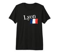 Drapeau Lyon France Ville de Lyon T-Shirt Haut de Gamme