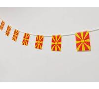 Drapeau Macédoine 40 pièces Drapeau Macédoine Guirlande Macédoine 11.4M Fanions Macédoine Drapeau National Drapeaux Estonie 14x21cm