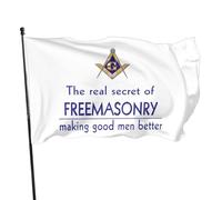 Drapeau Maçon Shriner Franc-maçon Compas maçonnique Drapeau De Jardin