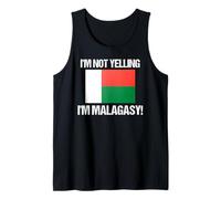 Drapeau Madagascar avec Inscription « I'm Not Yelling » Débardeur