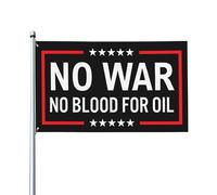 Drapeau « Maduro Venezuela : Pas de guerre, pas de sang pour le pétrole » (90 x 150 cm) pour la décoration de la maison, du jardin et de la cour