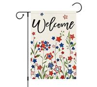 Drapeau Maison 4 Juillet Étoile À Cinq Branches États-Unis Amérique Stars And Stripes 30X45Cm Drapeaux Durable Décoratif Bannière Cour Pour Dortoirs Anniversaires Vacances