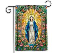 Drapeau Maison catholique de la Sainte Mère Festival Décoration 30x45cm | Drapeau De Jardin Supérieure pelouse drapeaux pour Porche Jardin Pelouse