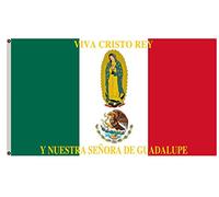 Drapeau Maison Des Diplomates Comme Celui-Ci Étaient Utilisés Par Les Cristeros. Bannières Double Face Avec Œillets Drapeaux De Maison Pour Vacances Chambres Intérieure 90X150Cm