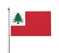 Drapeau Maison Enseigne De La Nouvelle-Angleterre Décoration Bannière Avec Œillets Double Face Drapeau De Festival Pour Fêtes Ferme Plage 90X150Cm