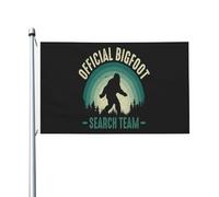 Drapeau Maison Équipe Officielle De Recherche Du Bigfoot Bannières Avec Œillets Durable Drapeau De Cour Pour Extérieure Fêtes Ferme 90X150Cm