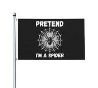 Drapeau Maison Faisons Semblant D'Être Une Araignée Décoration Bannière Suspendre Éclatantes Drapeau De Cour Pour Fêtes Chambres Accessoires 90X150Cm