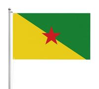 Drapeau Maison Guyane Française Bannière Décoratif Avec Œillets Drapeau De Jardin Pour Toutes Les Saisons Intérieure Clubs 152X90Cm