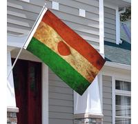 Drapeau Maison Niger Vintage Décoration Bannière Imprimé Éclatantes Drapeau De Festival Pour Extérieure Fêtes Chambres 90X150Cm