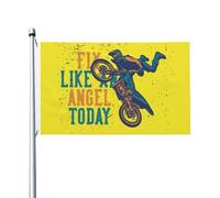 Drapeau Maison Vole Comme Un Ange Aujourd'Hui Bannières Éclatantes Durable Drapeaux De Maison Pour Accessoires Plage Intérieure 90X150Cm