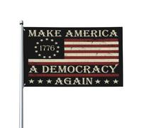 Drapeau « Make America A Democracy Again » (Rendre l'Amérique à nouveau démocratique) 90 x 150 cm, bannière, p