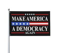 Drapeau « Make America A Democracy Again » (Rendre l'Amérique à nouveau démocratique) 90 x 150 cm, bannière, p