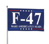 Drapeau « Make America Fly Again » - Bannière d'avion de chasse 4 x 6 pieds pour décoration de jardin, de terrasse ou de cour