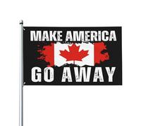 Drapeau « Make America Go Away » du Canada à vendre, 12 x 18 - Bannière de jardin double face sans mât