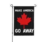 Drapeau « Make America Go Away » du Canada à vendre, 3 x 5 - Bannière de jardin double face sans mât