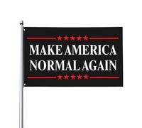 Drapeau « Make America Normal Again » 3x5, bannière, panneau extérieur pour jardin ou cour avec 2 œillets