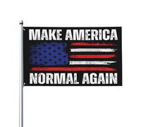 Drapeau « Make America Normal Again » 3x5, bannière, panneau extérieur pour jardin ou cour avec 2 œillets