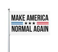 Drapeau « Make America Normal Again » 3x5, bannière, panneau extérieur pour jardin ou cour avec 2 œillets