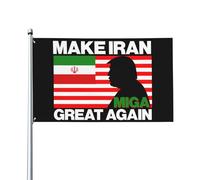 Drapeau « Make Iran Great Again » 3x5, bannière, tapisserie pour la décoration de jardin ou de chambre, sans mât P4
