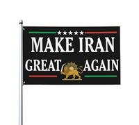 Drapeau « Make Iran Great Again » 3x5, bannière, tapisserie pour la décoration de jardin ou de chambre, sans mât P6