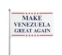 Drapeau « Make Venezuela Great Again » (Rendre sa grandeur au Venezuela) - Bannière de jardin 3x5 (90x150 cm) - Face simple