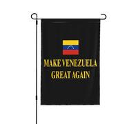 Drapeau « Make Venezuela Great Again » (Rendre sa grandeur au Venezuela) - Bannière de jardin double face 30 x 45 cm