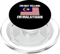 Drapeau malaisien avec Inscription « I'm Not Yelling » PopSockets PopGrip pour MagSafe