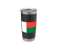 Drapeau malgache de Madagascar Gobelet isotherme en acier inoxydable double paroi