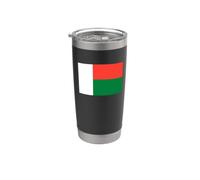 Drapeau malgache de Madagascar Gobelet isotherme en acier inoxydable double paroi