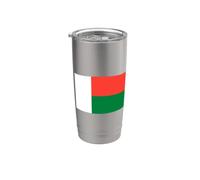 Drapeau malgache de Madagascar Gobelet isotherme en acier inoxydable double paroi
