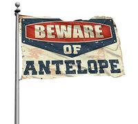 Drapeau Man Cabe Decor Beware Of Antelope pour homme Stuff Weird Flags(152 x 244 cm)